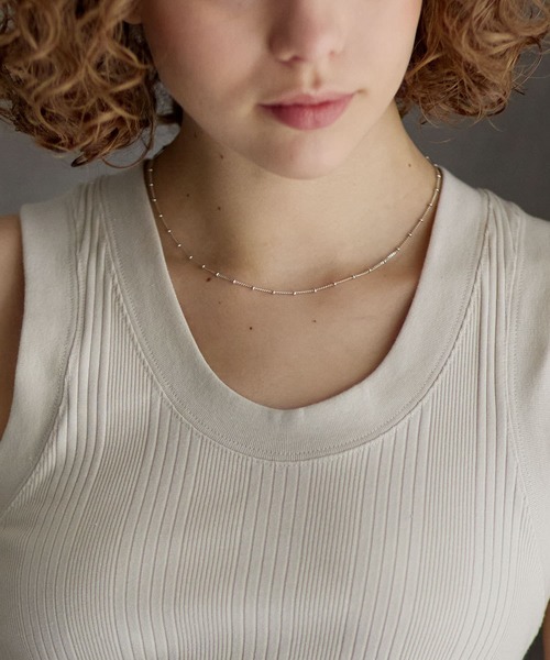 URBAN RESEARCH（アーバンリサーチ）の「decor『デコール』　Dotchain Necklace（ネックレス・レディース・シルバー・-）」の4枚目の写真