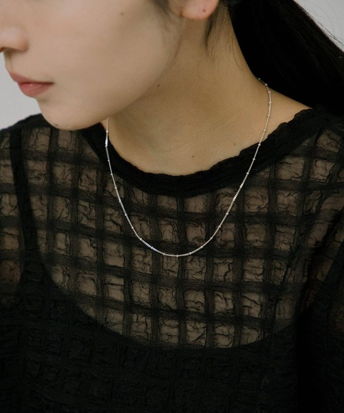 URBAN RESEARCH（アーバンリサーチ）の「decor『デコール』　Dotchain Necklace（ネックレス・レディース・シルバー・-）」の5枚目の写真