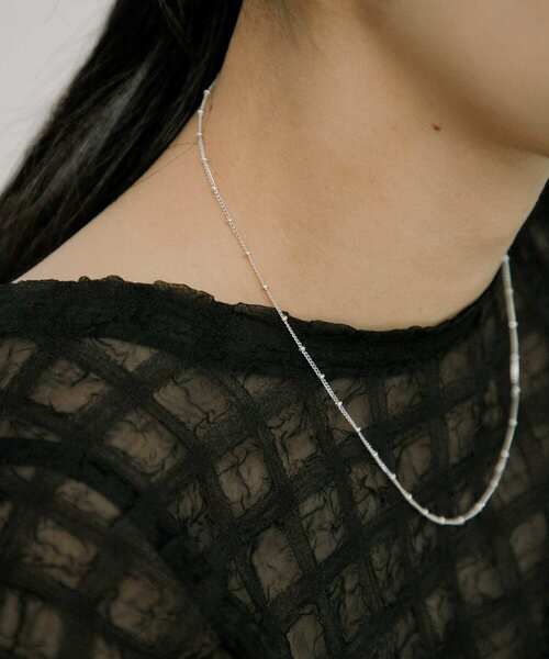 URBAN RESEARCH（アーバンリサーチ）の「decor『デコール』　Dotchain Necklace（ネックレス・レディース・シルバー・-）」の6枚目の写真