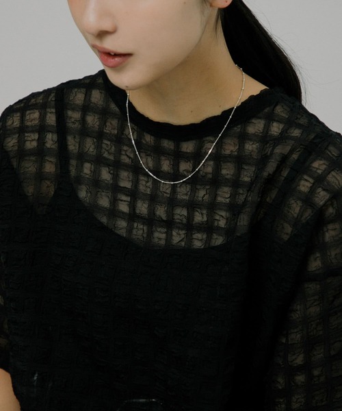 URBAN RESEARCH（アーバンリサーチ）の「decor『デコール』　Dotchain Necklace（ネックレス・レディース・シルバー・-）」の8枚目の写真