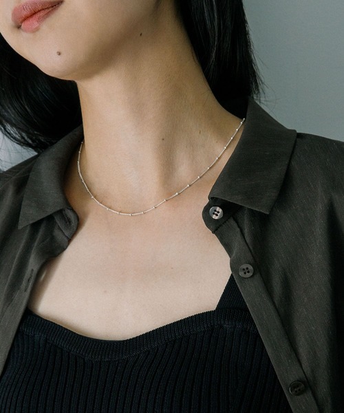 URBAN RESEARCH（アーバンリサーチ）の「decor『デコール』　Dotchain Necklace（ネックレス・レディース・シルバー・-）」の9枚目の写真