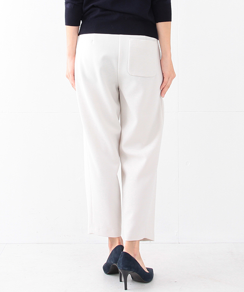 Demi-Luxe BEAMS(デミルクス ビームス)の「Demi-Luxe BEAMS / ストレッチ Wタックパンツ(その他パンツ・レディース・ライトグレー/ブラック・38/36)」の7枚目の写真