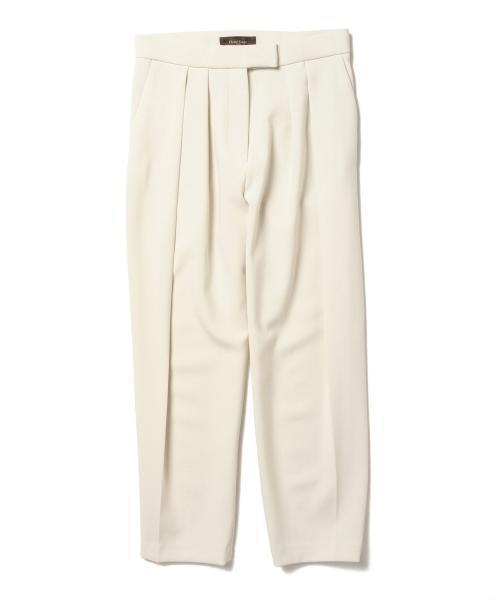 Demi-Luxe BEAMS(デミルクス ビームス)の「Demi-Luxe BEAMS / ストレッチ Wタックパンツ(その他パンツ・レディース・ライトグレー/ブラック・38/36)」の4枚目の写真