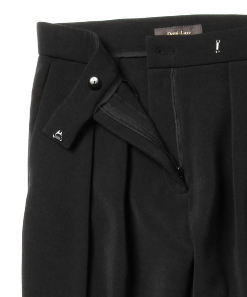 Demi-Luxe BEAMS(デミルクス ビームス)の「Demi-Luxe BEAMS / ストレッチ Wタックパンツ(その他パンツ・レディース・ライトグレー/ブラック・38/36)」の18枚目の写真