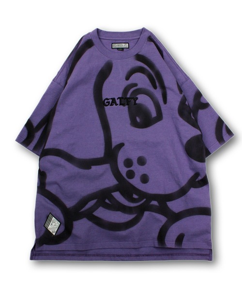 GALFY(ガルフィー)の「【GALFY/ガルフィー】デッカわんちゃん Tee(Tシャツ/カットソー・メンズ・ベージュ/パープル/ブラック・XL/L)」の6枚目の写真