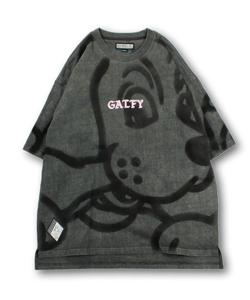GALFY(ガルフィー)の「【GALFY/ガルフィー】デッカわんちゃん Tee(Tシャツ/カットソー・メンズ・ベージュ/パープル/ブラック・XL/L)」の4枚目の写真