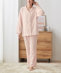 kaimin navi/快眠ナビ シルク100％パジャマ 長袖長パンツ（ルーム