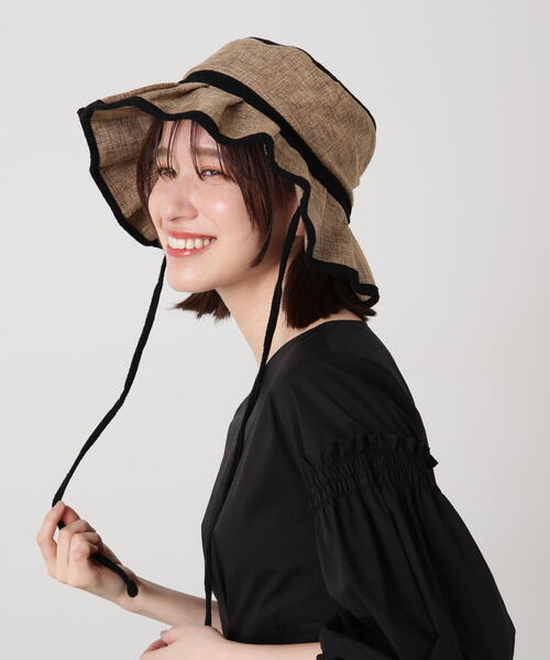 N.（N. Natural Beauty Basic）（エヌエヌナチュラルビューティーベーシック）の「プリーツハット（ハット・レディース・ベージュ系その他・ﾌﾘ-）」の8枚目の写真