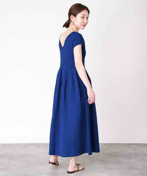 セール】フォルムニット フレンチワンピース（ワンピース）｜VERMEIL