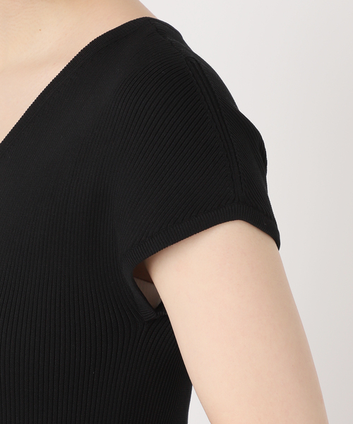 セール】フォルムニット フレンチワンピース（ワンピース