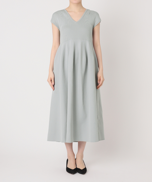 セール】フォルムニット フレンチワンピース（ワンピース）｜VERMEIL
