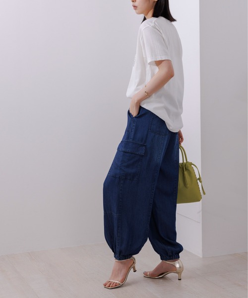 Eimee Law(エイミーロウ)の「マーブル×箔ロゴTシャツ(Tシャツ/カットソー・レディース・スミクロ/オフホワイト・38)」の8枚目の写真