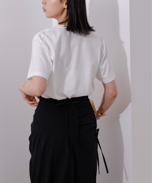 Eimee Law(エイミーロウ)の「マーブル×箔ロゴTシャツ(Tシャツ/カットソー・レディース・スミクロ/オフホワイト・38)」の17枚目の写真