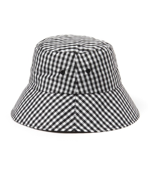 LAKOLE（ラコレ）の「カラーギンガムバケットハット / 110603（ハット・レディース・ホワイト/イエロー・FREE）」の4枚目の写真