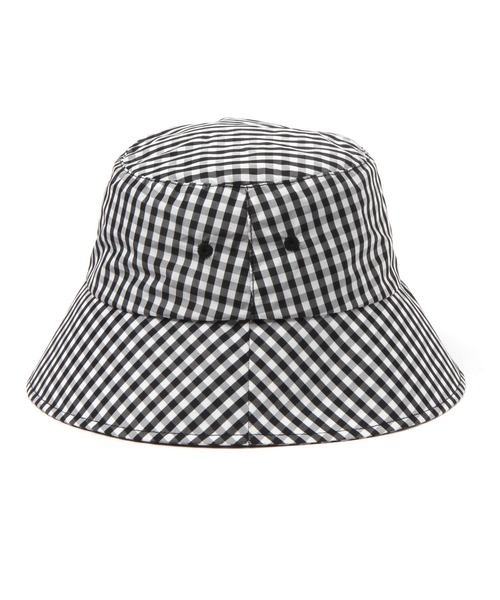 LAKOLE（ラコレ）の「カラーギンガムバケットハット / 110603（ハット・レディース・ホワイト/イエロー・FREE）」の5枚目の写真