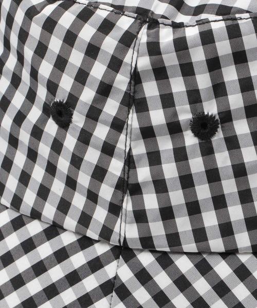 LAKOLE（ラコレ）の「カラーギンガムバケットハット / 110603（ハット・レディース・ホワイト/イエロー・FREE）」の9枚目の写真