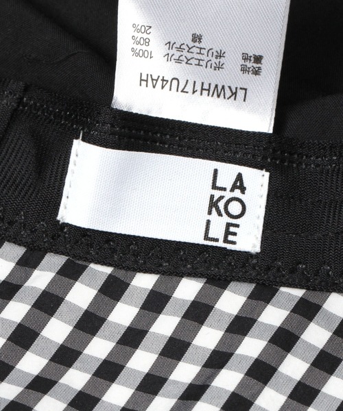 LAKOLE（ラコレ）の「カラーギンガムバケットハット / 110603（ハット・レディース・ホワイト/イエロー・FREE）」の13枚目の写真