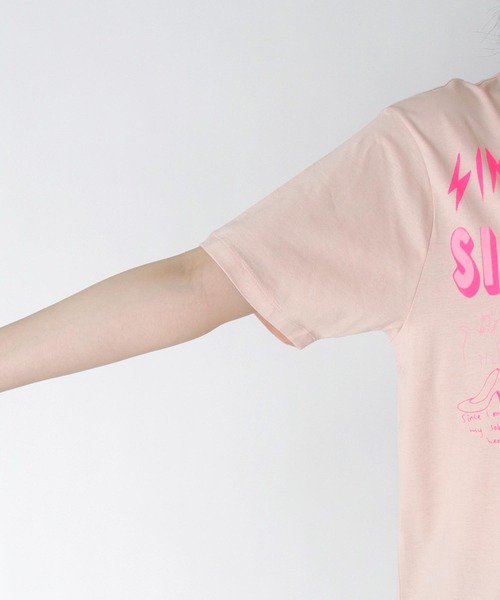 SIMEON FARRAR(シメオンファラー)の「SIMEON FARRAR / SCRIBBLE PATCH CAT T-shirt(Tシャツ/カットソー・レディース・ライトピンク・FREE)」の9枚目の写真