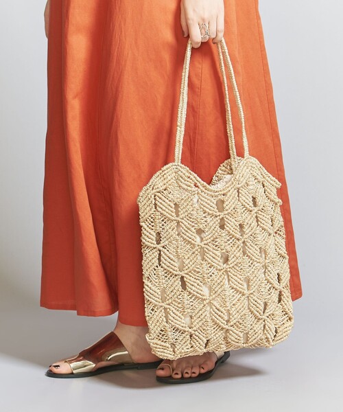 VIOLAd'ORO バッグ かごバッグ レディース イエロー アバカ×牛革 VIOLAd'ORO 最大31%☆7/25限定 正規品 ヴィオラドーロ かご