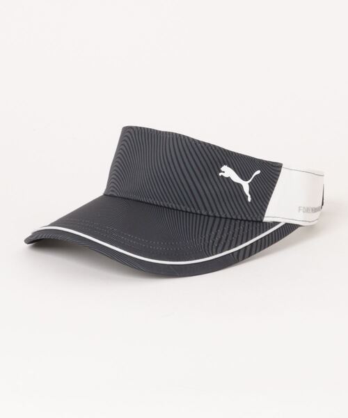 PUMA(プーマ)の「PUMA プーマ ウィメンズ ゴルフ W ブリム ライングラフィック バイザー(サンバイザー・レディース・ターコイズブルー/ブラック/ホワイト系その他・フリー)」の14枚目の写真