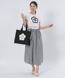 MARY QUANT（マリークワント）の「BIGデイジーニットジャカード トート