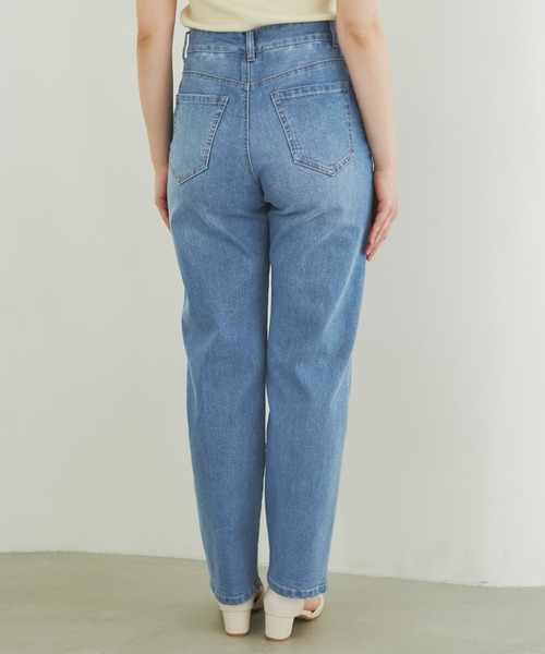 ROPE' PICNIC(ロペピクニック)の「【ウエスト革命デニム】ウエストシェイプデニムストレートパンツ(デニムパンツ・レディース・ネイビー/ブルー・36/38/40)」の16枚目の写真