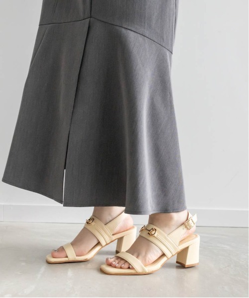 RANDA（ランダ）の「ビットパーツチャンキーヒールサンダル（サンダル・レディース・イエロー/アイボリー/その他・S/L/M/LL）」の11枚目の写真