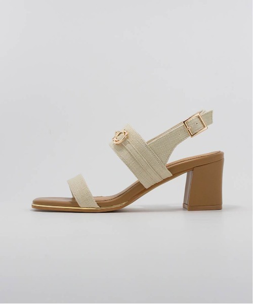 RANDA（ランダ）の「ビットパーツチャンキーヒールサンダル（サンダル・レディース・イエロー/アイボリー/その他・S/L/M/LL）」の16枚目の写真