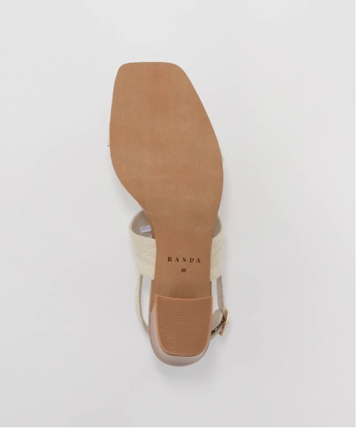 RANDA（ランダ）の「ビットパーツチャンキーヒールサンダル（サンダル・レディース・イエロー/アイボリー/その他・S/L/M/LL）」の20枚目の写真