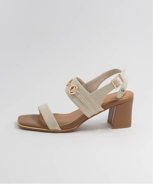 RANDA（ランダ）の「ビットパーツチャンキーヒールサンダル（サンダル・レディース・イエロー/アイボリー/その他・S/L/M/LL）」の21枚目の写真