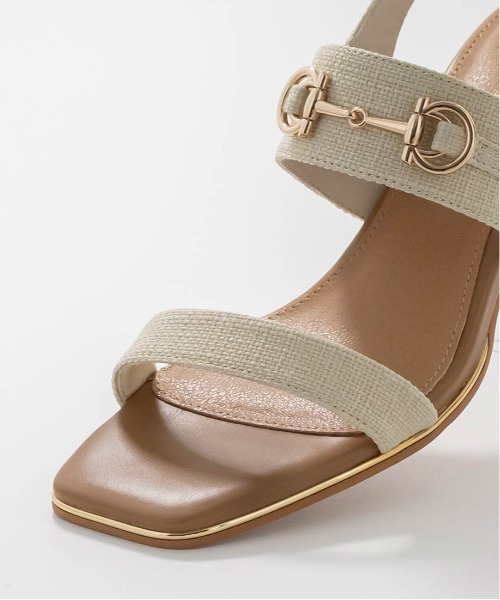 RANDA（ランダ）の「ビットパーツチャンキーヒールサンダル（サンダル・レディース・イエロー/アイボリー/その他・S/L/M/LL）」の22枚目の写真