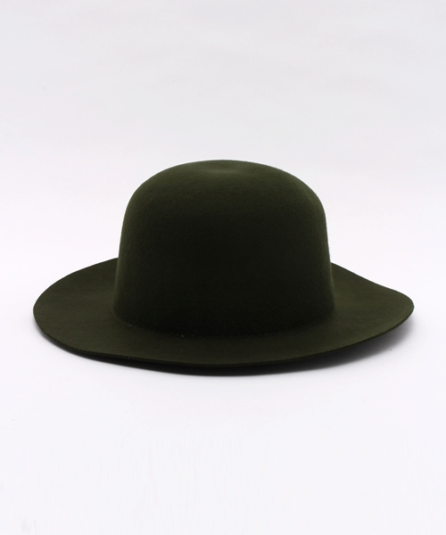 WEGO（ウィゴー）の「WEGO/ ワイドブリムボーラーハット（ハット・メンズ・ブラック/カーキ・FREE）」の4枚目の写真