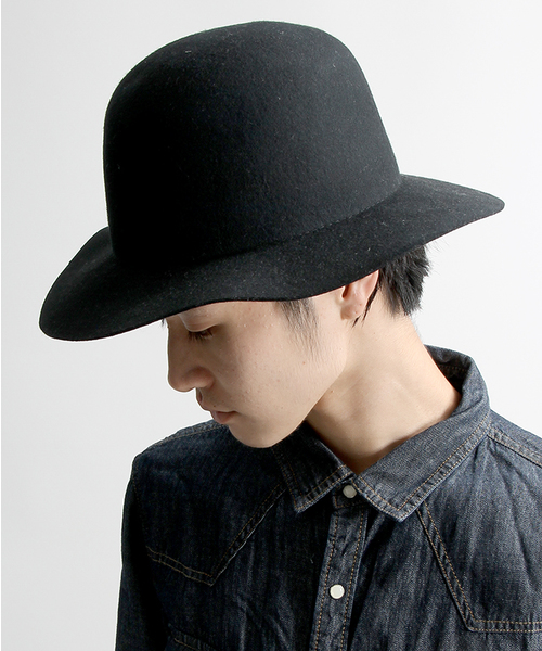 WEGO（ウィゴー）の「WEGO/ ワイドブリムボーラーハット（ハット・メンズ・ブラック/カーキ・FREE）」の10枚目の写真