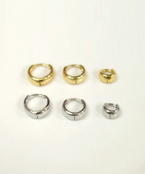 almo(アルモ)の「ボリュームリングミニフープピアス/ペア(RO)(ピアス(両耳用)・レディース・ゴールド/シルバー・10/14/16)」の4枚目の写真