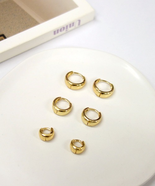 almo(アルモ)の「ボリュームリングミニフープピアス/ペア(RO)(ピアス(両耳用)・レディース・ゴールド/シルバー・10/14/16)」の9枚目の写真
