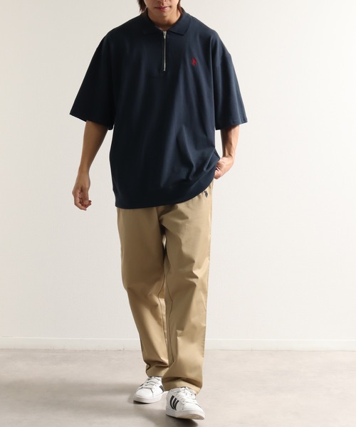 U.S. POLO ASSN.(ユーエスポロアッスン)の「【U.S. POLO ASSN./ユーエスポロアッスン】ワンポイント刺繍 ハーフジップショートスリーブポロシャツ(ポロシャツ・メンズ・スミクロ/杢グレー/ネイビー/オフホワイト/ブラック・L/LL/M)」の19枚目の写真