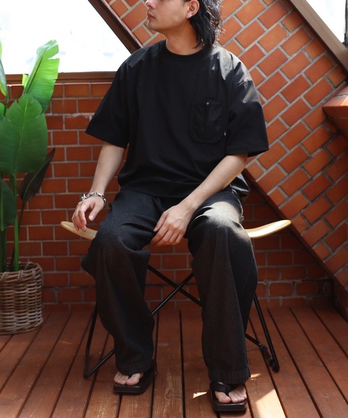 GERRY(ジェリー)の「GERRYナイロンメッシュポケットTシャツ(Tシャツ/カットソー・メンズ・グレイッシュベージュ/ブラック/カーキ・X-LARGE/LARGE/MEDIUM)」の8枚目の写真