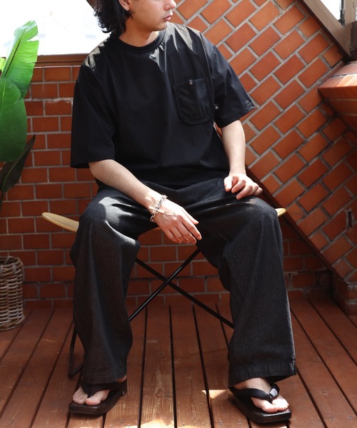 GERRY(ジェリー)の「GERRYナイロンメッシュポケットTシャツ(Tシャツ/カットソー・メンズ・グレイッシュベージュ/ブラック/カーキ・X-LARGE/LARGE/MEDIUM)」の11枚目の写真