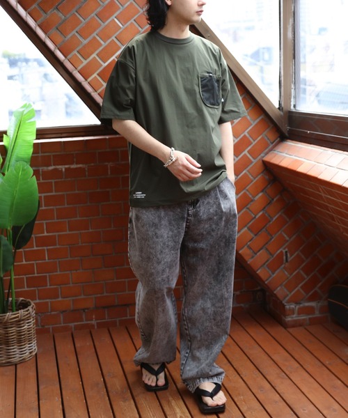 GERRY(ジェリー)の「GERRYナイロンメッシュポケットTシャツ(Tシャツ/カットソー・メンズ・グレイッシュベージュ/ブラック/カーキ・X-LARGE/LARGE/MEDIUM)」の16枚目の写真