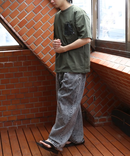GERRY(ジェリー)の「GERRYナイロンメッシュポケットTシャツ(Tシャツ/カットソー・メンズ・グレイッシュベージュ/ブラック/カーキ・X-LARGE/LARGE/MEDIUM)」の18枚目の写真
