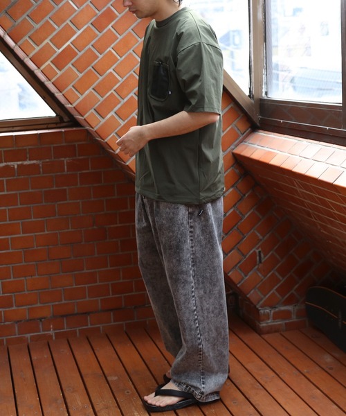 GERRY(ジェリー)の「GERRYナイロンメッシュポケットTシャツ(Tシャツ/カットソー・メンズ・グレイッシュベージュ/ブラック/カーキ・X-LARGE/LARGE/MEDIUM)」の19枚目の写真