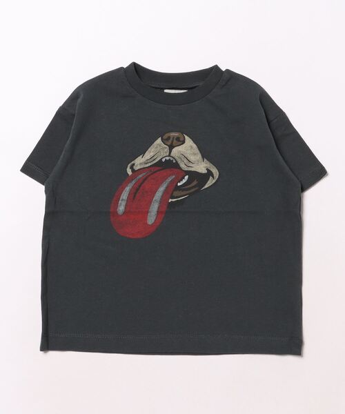 Ocean&Ground（オーシャン&グラウンド）の「DOG’S MOUTH プリントTシャツ（80～140cm）（Tシャツ/カットソー・キッズ・ホワイト/ブラック・120/110/100/90/130/80/140/95）」の2枚目の写真
