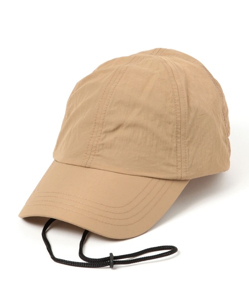 GLOBAL WORK(グローバルワーク)の「UVカット撥水紐付きCAP/115677(キャップ・レディース・ベージュ/ブラック/カーキ/グレー・FREE)」の4枚目の写真