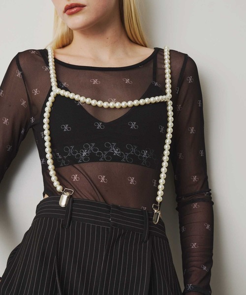 VIOLETTA(ヴィオレッタ)の「パールサスペンダー(サスペンダー・レディース・ホワイト・FREE)」の19枚目の写真