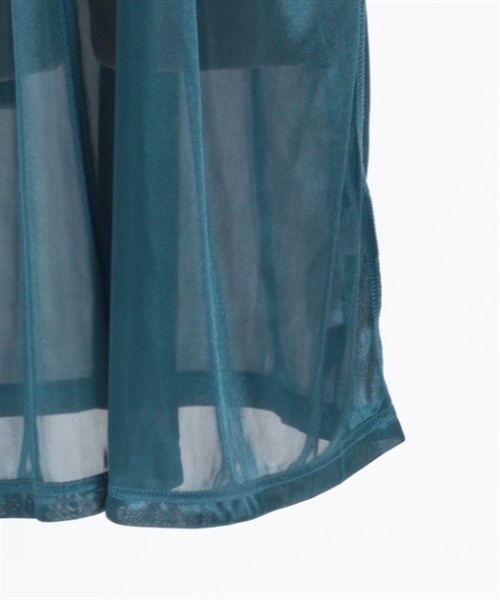 axes femme POETIQUE(アクシーズファムポエティック)の「チャイナボタンフレア袖ワンピース(ワンピース・レディース・グレー/ブルーグリーン/ブラック・MEDIUM)」の20枚目の写真