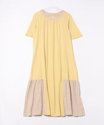 KID BLUE（キッドブルー）の「キッドブルー -２４バイカラー天竺 -半袖ワンピース -KRWR365 -kidblue（ワンピース）」