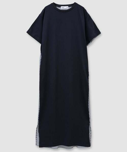 CONVERSE TOKYO(コンバーストウキョウ)の「FABRIC DOCKING DRESS(ワンピース・レディース・ネイビー/ブラック/グレー・FREE)」の3枚目の写真