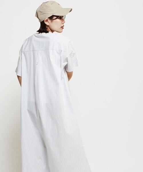 CONVERSE TOKYO(コンバーストウキョウ)の「FABRIC DOCKING DRESS(ワンピース・レディース・ネイビー/ブラック/グレー・FREE)」の8枚目の写真