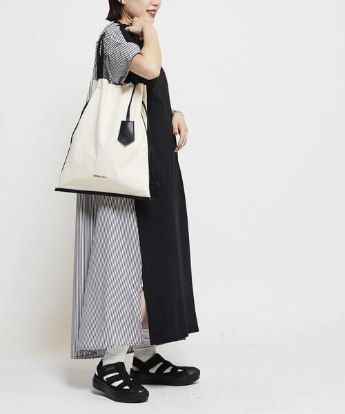 CONVERSE TOKYO(コンバーストウキョウ)の「FABRIC DOCKING DRESS(ワンピース・レディース・ネイビー/ブラック/グレー・FREE)」の11枚目の写真