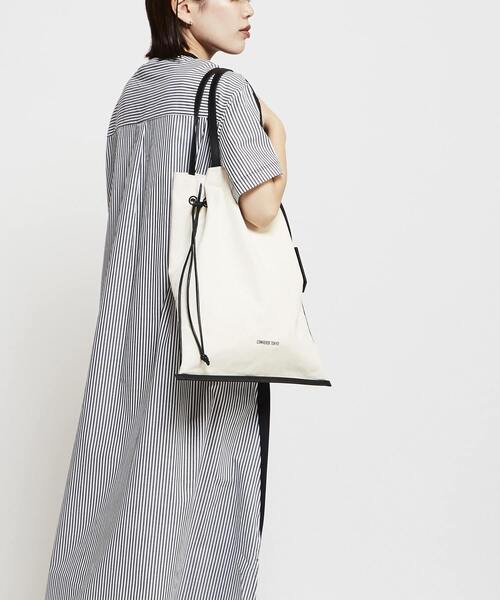 CONVERSE TOKYO(コンバーストウキョウ)の「FABRIC DOCKING DRESS(ワンピース・レディース・ネイビー/ブラック/グレー・FREE)」の12枚目の写真